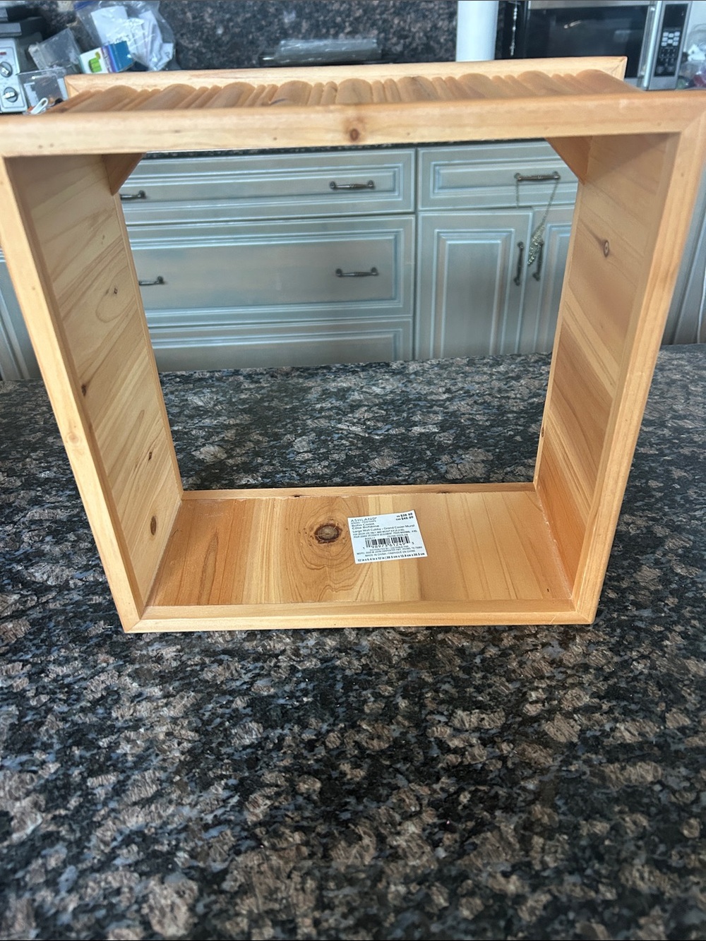 ASHLAND BOHO WOOD CUBBY LARGE 12x12NWT